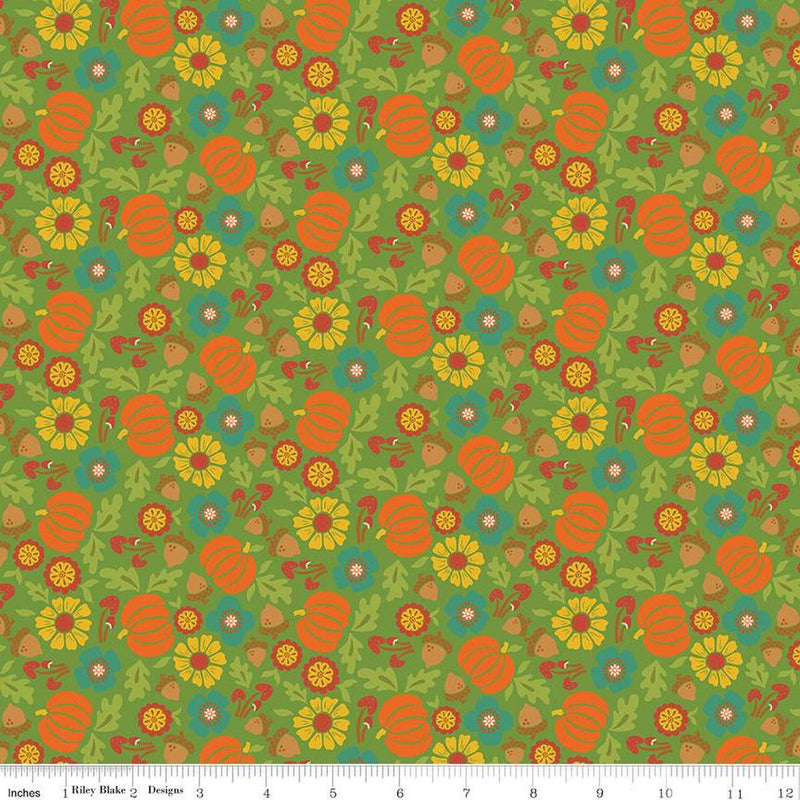 Autumn Afternoon by Heather Peterson - Pumpkins: Green