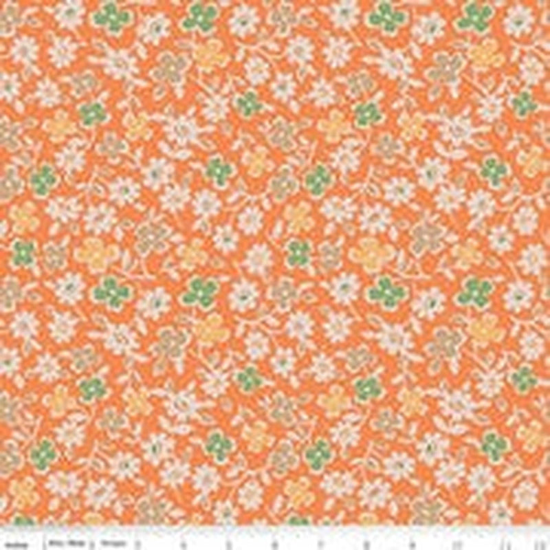 Autumn Wideback by Lori Holt - Cosmos Pumpkin