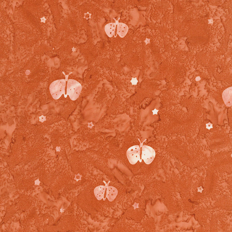 Boho Batiks - Flutterby - Salmon Run