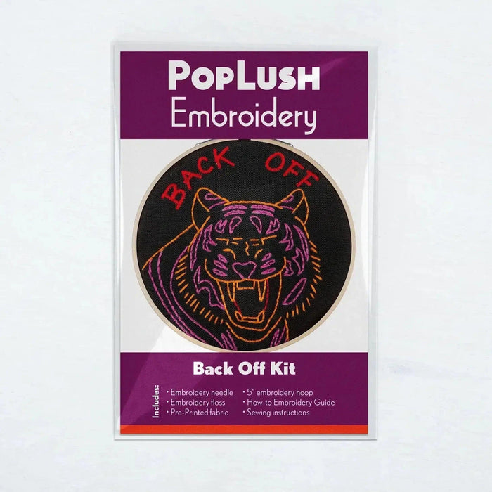 Back Off Tiger 5" Embroidery Kit