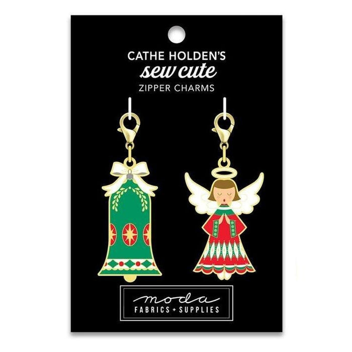 Bell and Angel Zipper Pull