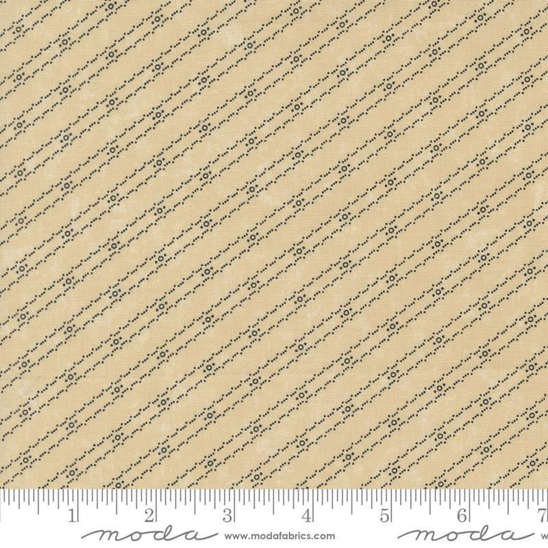 Blackbirds Nest by Kansas Troubles Quilters Bird Tracks Stripes: Tan