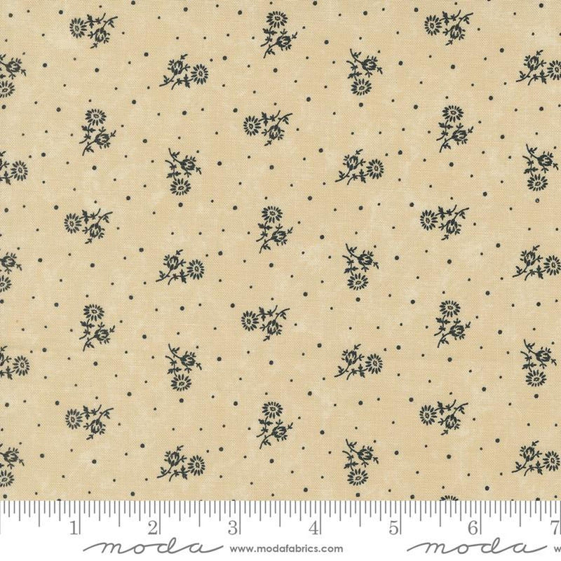 Blackbirds Nest by Kansas Troubles Quilters Thistle Ditsy Dots: Tan