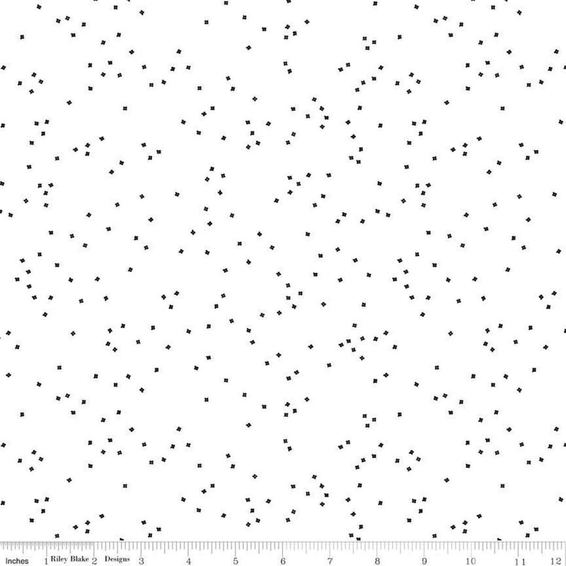 Blossom by Riley Blake -Black on White