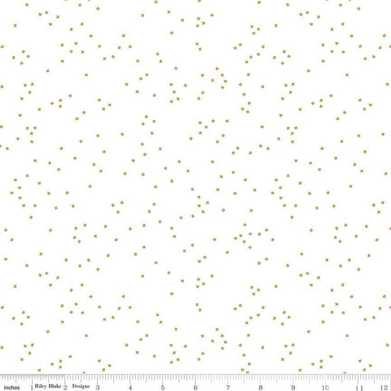 Blossom by Riley Blake - Gold Sparkle