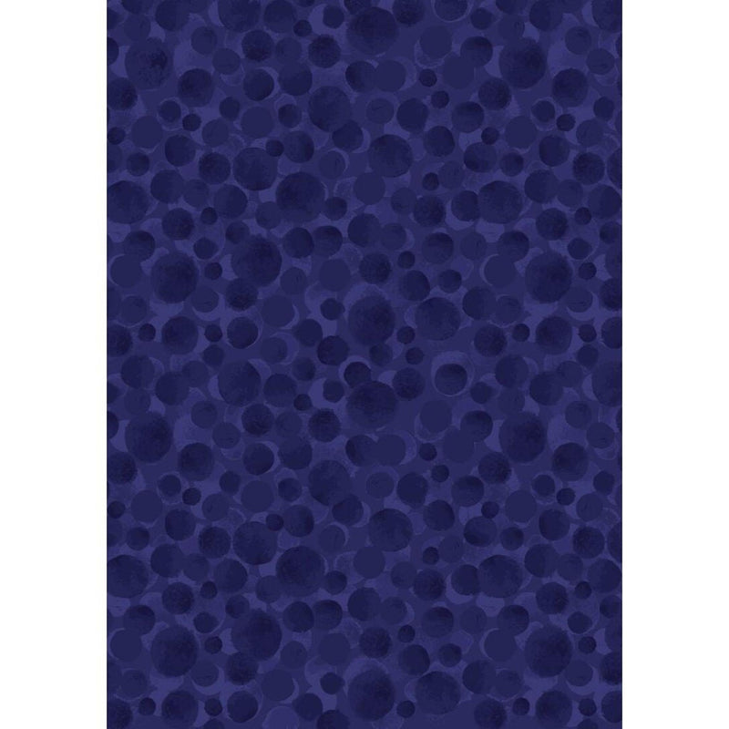 Bumbleberries by Lewis & Irene - Navy Blue