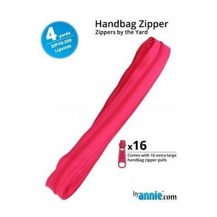By Annie 4YD Zippers by the Yard - Lipstick