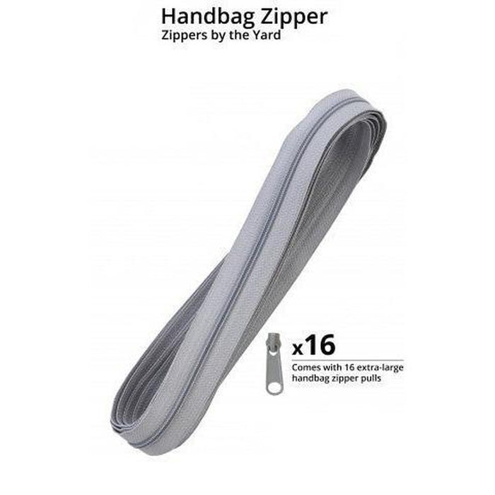 By Annie 4YD Zippers by the Yard - Pewter