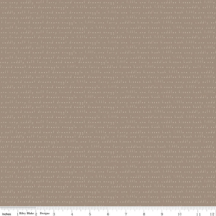 Leo & Savannah by Riley Blake - Text Taupe