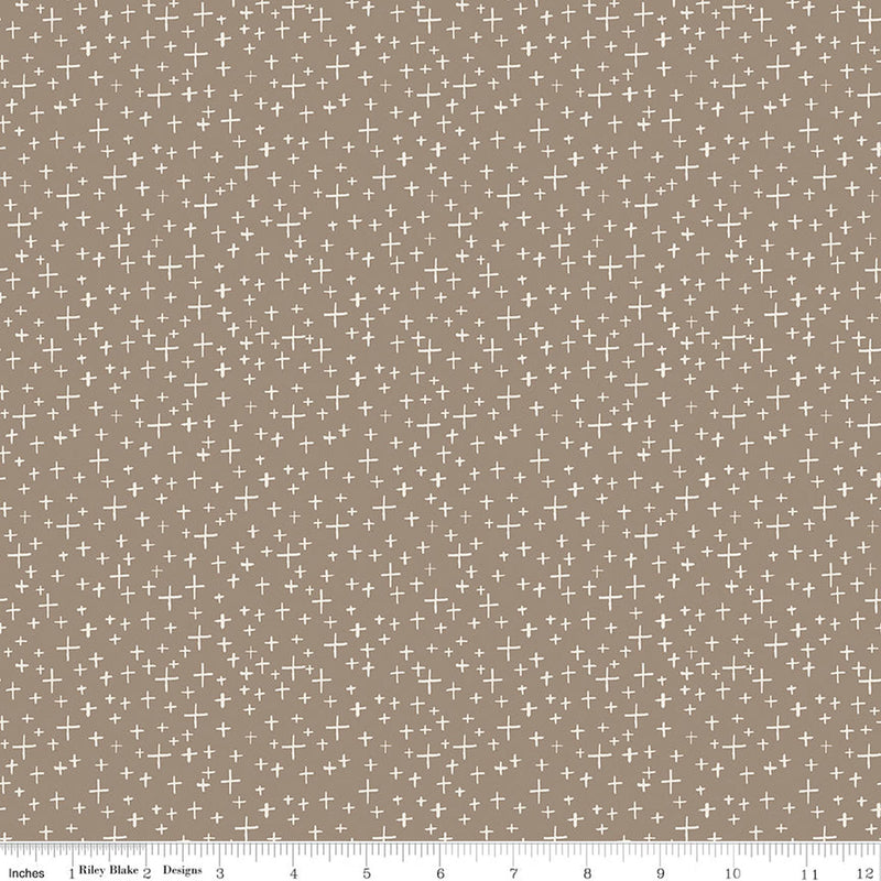 Leo & Savannah by Riley Blake - Criss Cross Taupe