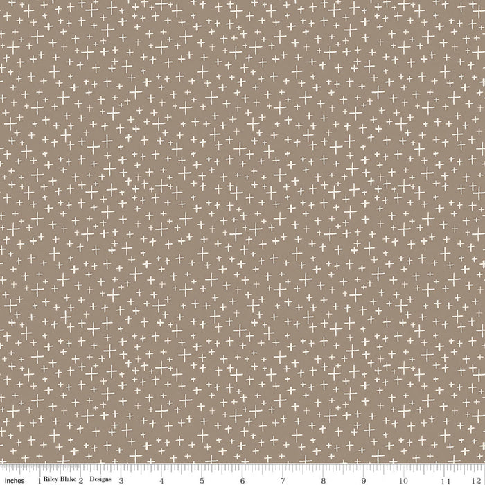 Leo & Savannah by Riley Blake - Criss Cross Taupe