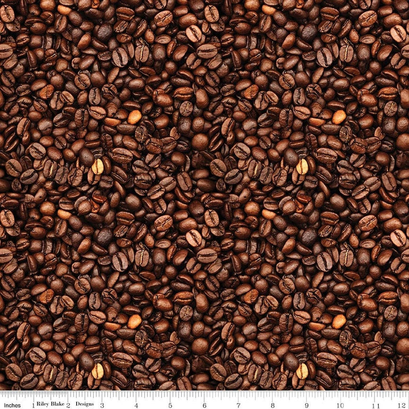 Coffee Time by Riley Blake - Coffee Beans Brown