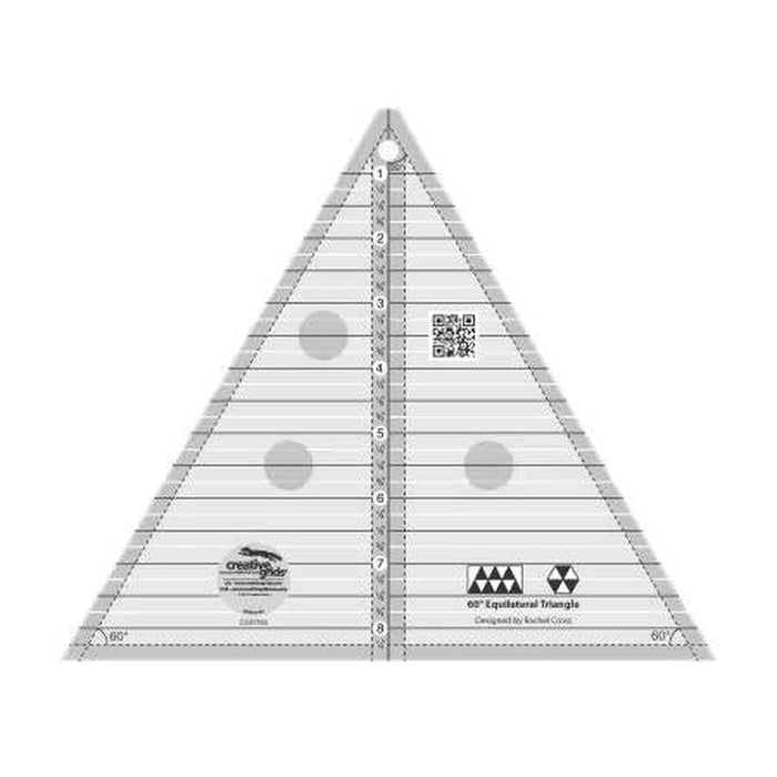 Creative Grids Quilt Ruler 60 Degree 8-1/2in Triangle