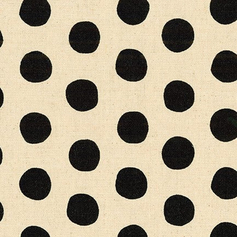 Canvas Natural Dots by Sevenberry - Jet