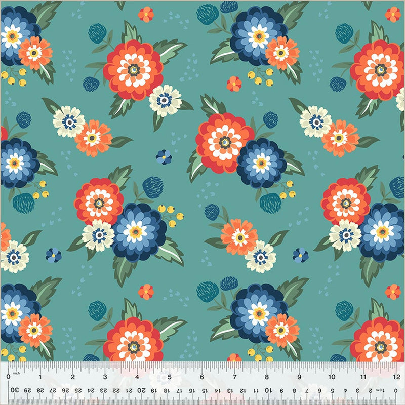 Clover and Dot  Dahlia Bouquets - Teal