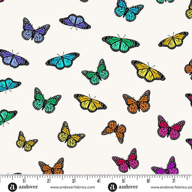 Color Wheel by Alison Glass - Butterfly Rainbow: Day