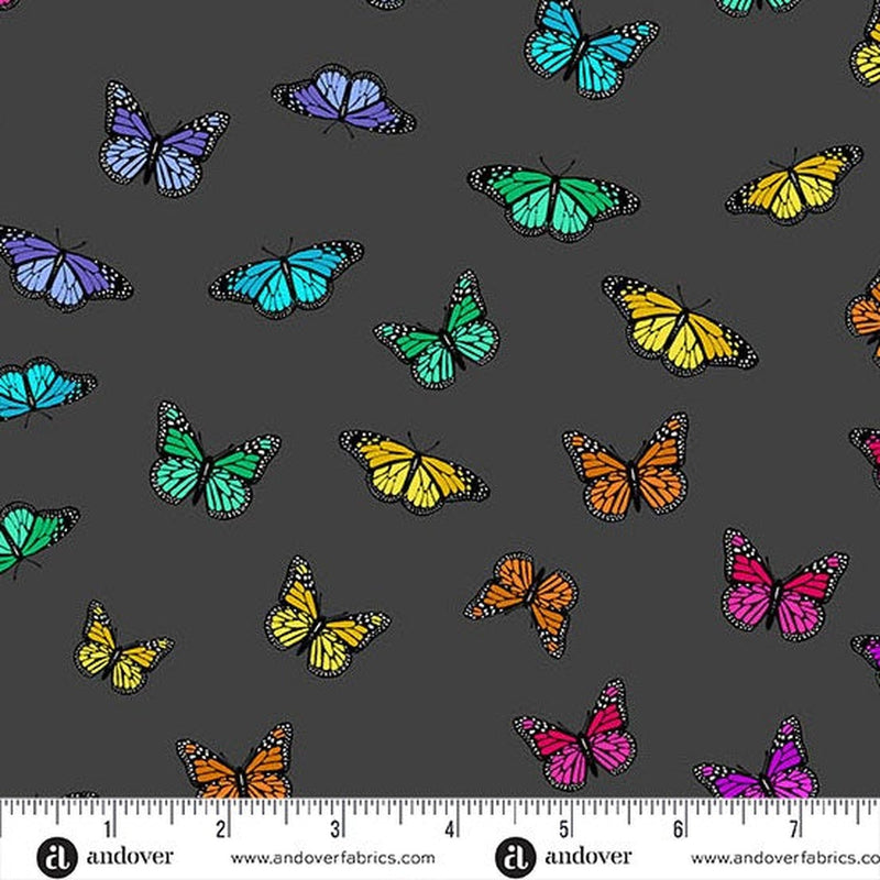 Color Wheel by Alison Glass - Butterfly Rainbow: Night