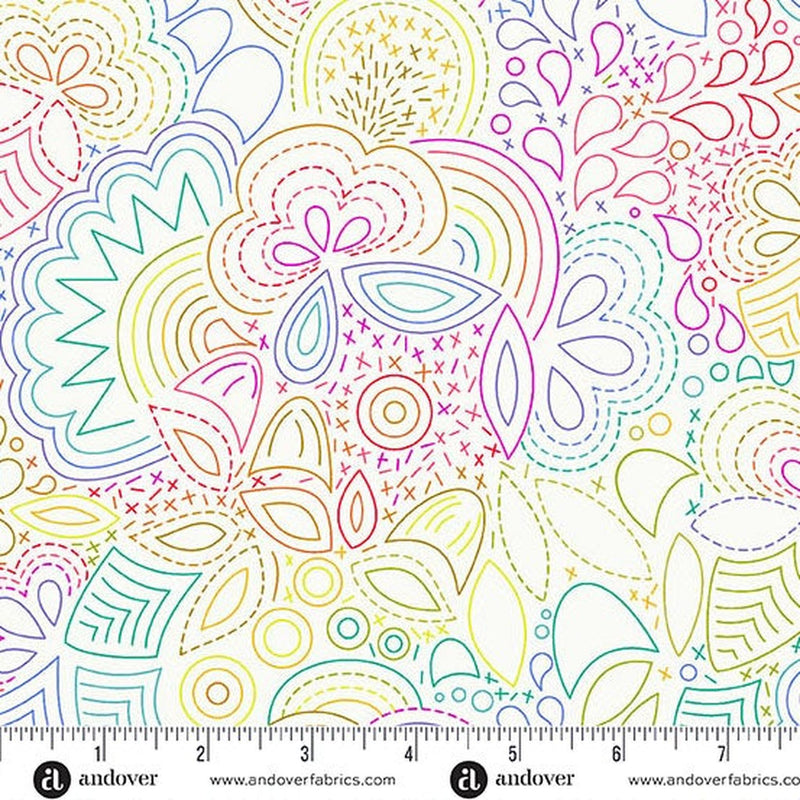Color Wheel by Alison Glass - Rainbow Stitched: Day