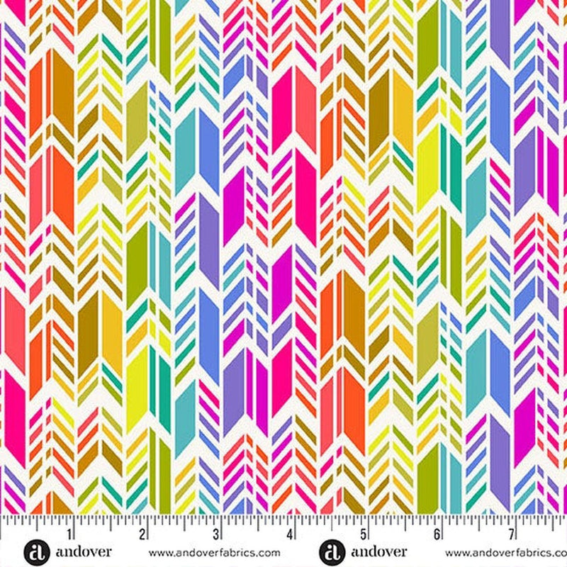 Color Wheel by Alison Glass - Spectrum Feathers: Day