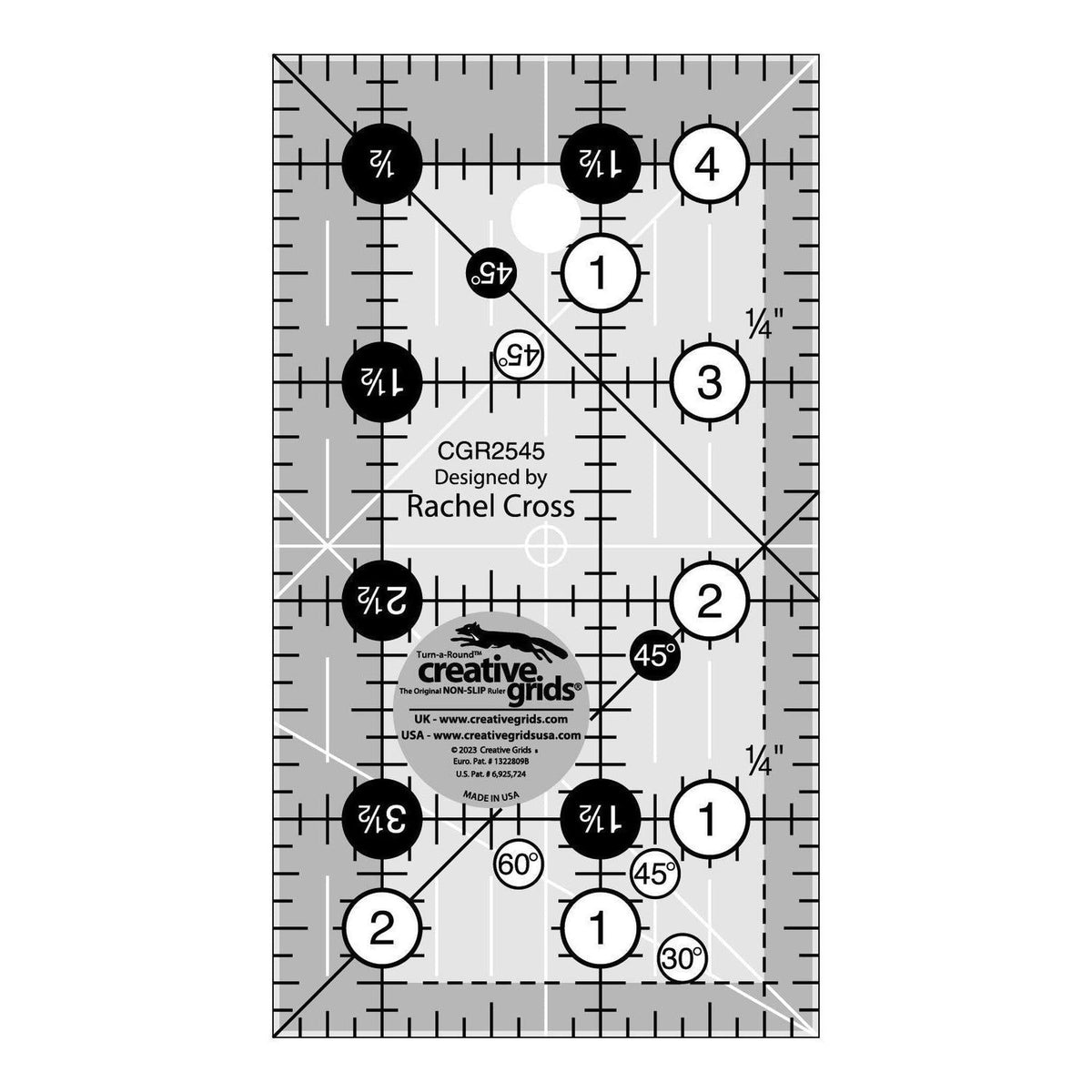 Creative Grids Ruler 2 1 2in x 4 1 2in - Sewing Notion | Gotham Quilts