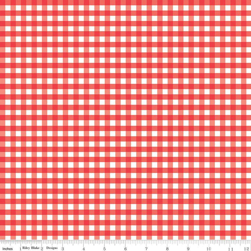 Designer Flannel by The RBD Designers - Gingham Red