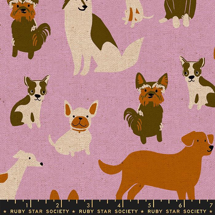 Dog Medley Canvas in Macaron