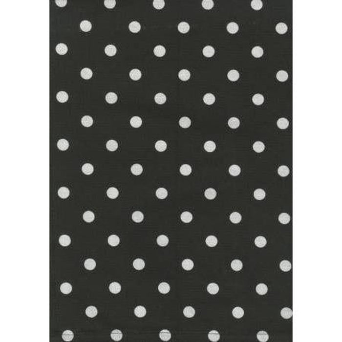 Dunroven House Tea Towel - Black Polka Dots