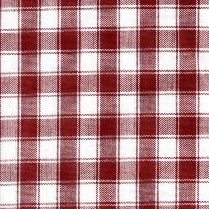 Dunroven House Tea Towel - Check Red and White