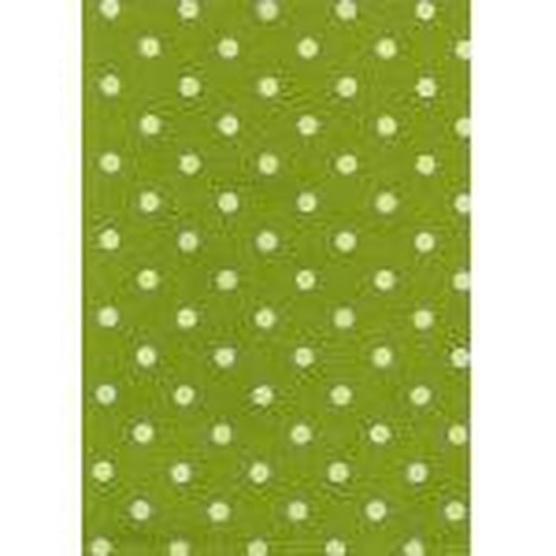 Dunroven House Tea Towel - Lime Green Polka Dots