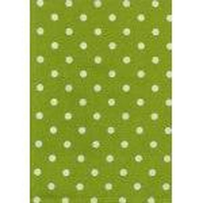 Dunroven House Tea Towel - Lime Green Polka Dots
