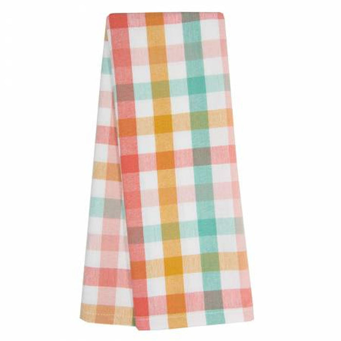 Dunroven House Tea Towel - Pastel Check
