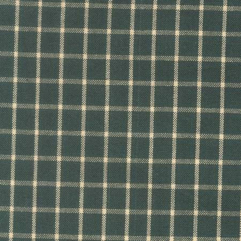 Dunroven House Tea Towel - Reverse Window Pane - Green