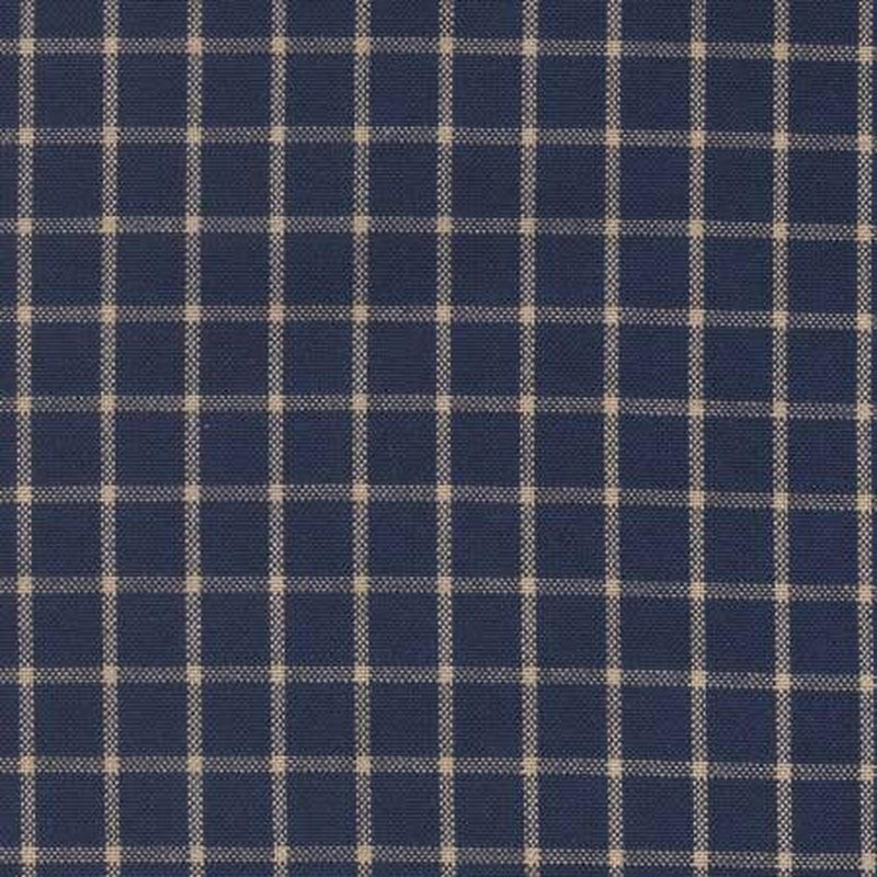 Dunroven House Tea Towel - Reverse Window Pane - Navy