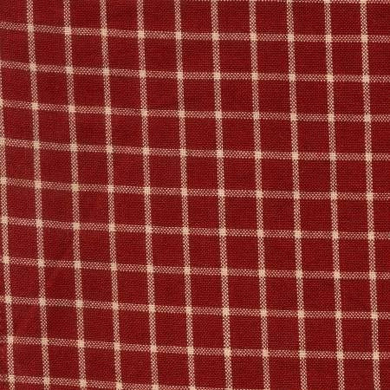 Dunroven House Tea Towel - Reverse Window Pane - Red