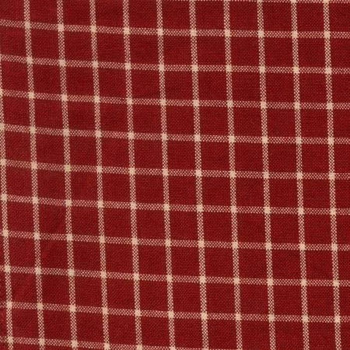 Dunroven House Tea Towel - Reverse Window Pane - Red