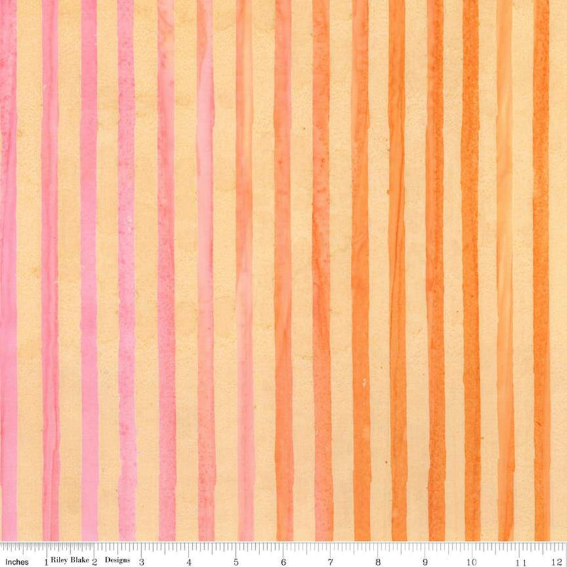 Expressions Batik Elementals by Riley Blake - Get in Line: Coral Fiesta