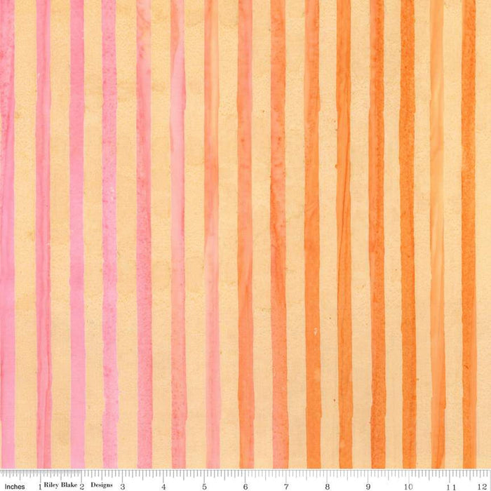 Expressions Batik Elementals by Riley Blake - Get in Line: Coral Fiesta