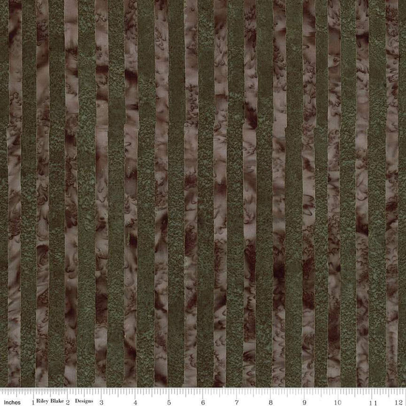 Expressions Batik Elementals by Riley Blake - Get in Line: Dark Vintage Green