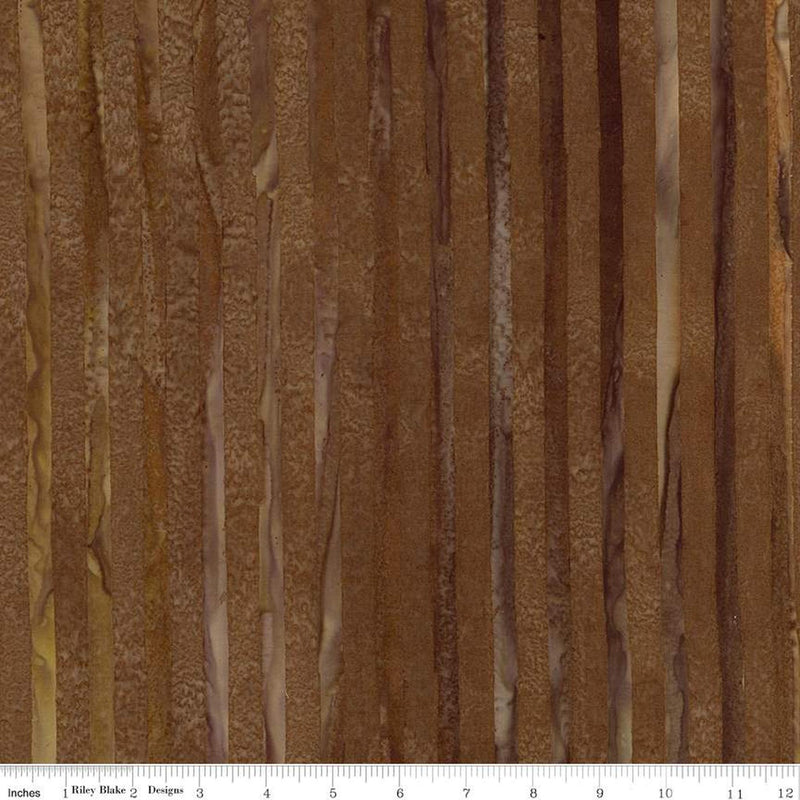 Expressions Batik Elementals by Riley Blake - Get in Line: Mocha Chestnut