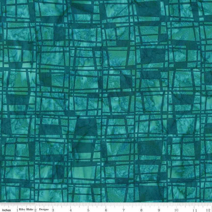Expressions Batik Retro Revival by Riley Blake - Tempo Teal