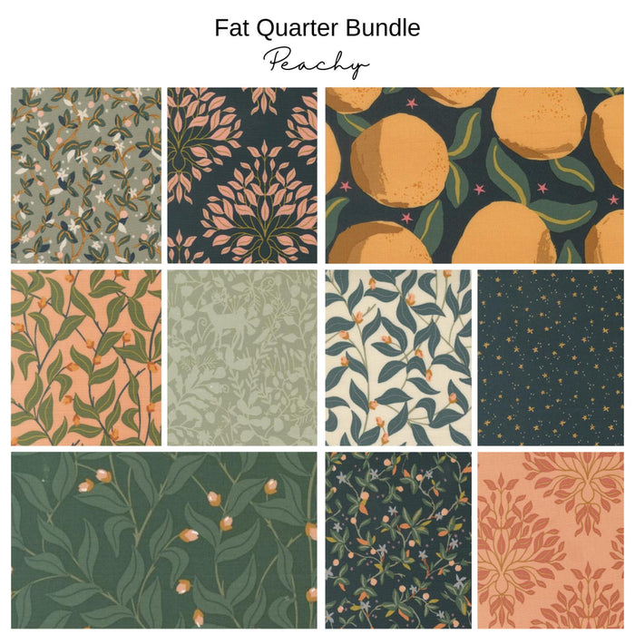 Fat Quarter Bundle (10) - Peachy - Green