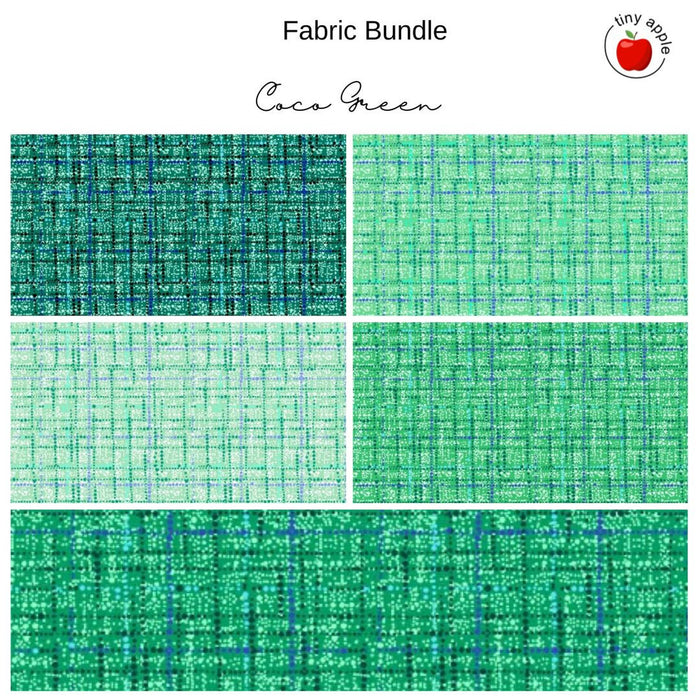 Fat Quarter Bundle (5) - Coco Green