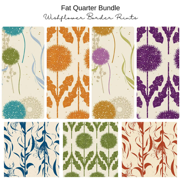 Fat Quarter Bundle (7) - Wishflower - Border Prints