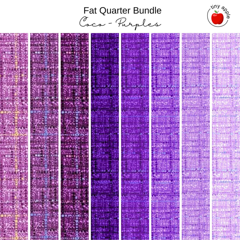 Fat Quarter Bundle (8) - Coco Purple