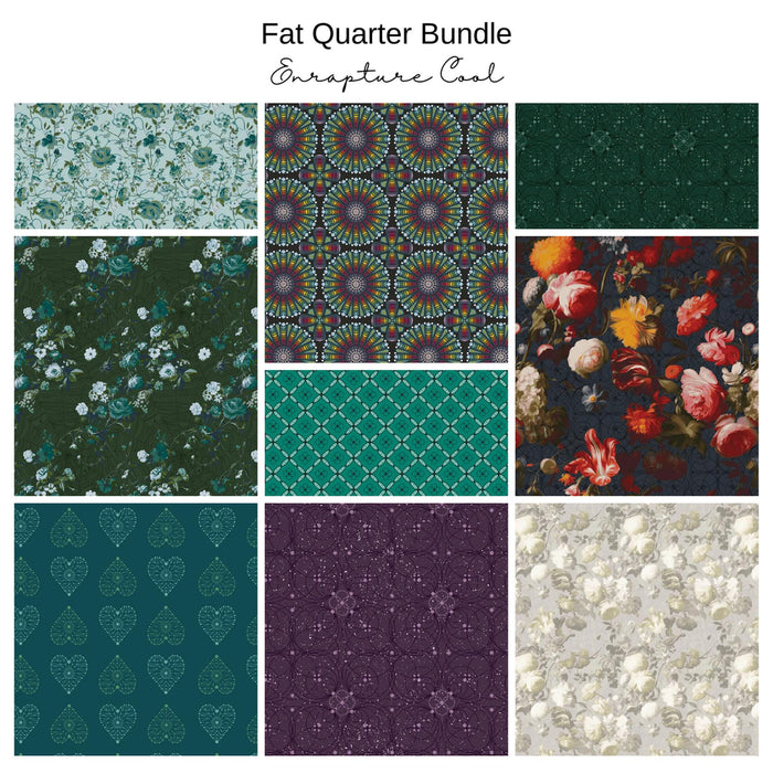 Fat Quarter Bundle (9) - Enrapture by Giucy Giuce Cool