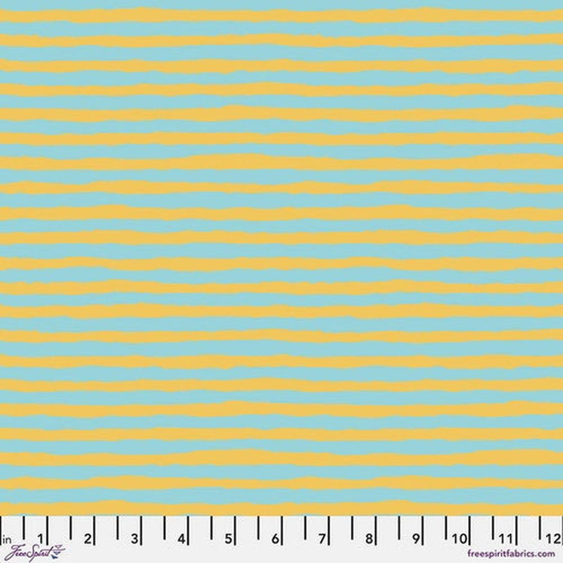February 2024 by Kaffe Fassett Comb Stripe - Turquoise