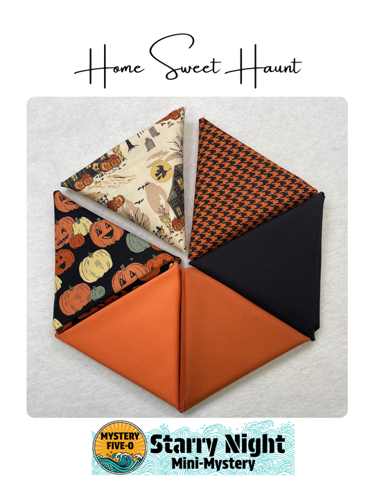 Mystery Five-0 Mini Mystery - Starry Night FQ bundle - Home Sweet Haunt