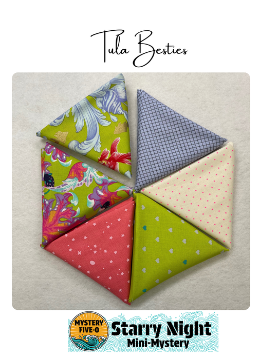 Mystery Five-0 Mini Mystery - Starry Night FQ bundle - Tula Besties