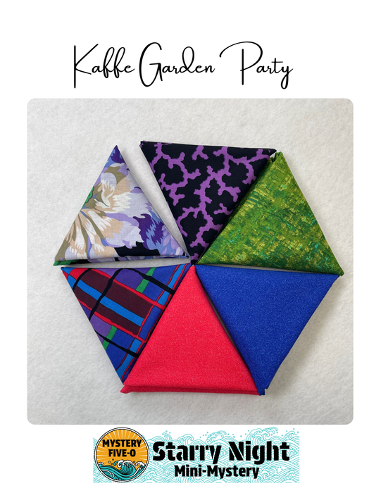 Mystery Five-0 Mini Mystery - Starry Night FQ bundle - Kaffe Garden Party