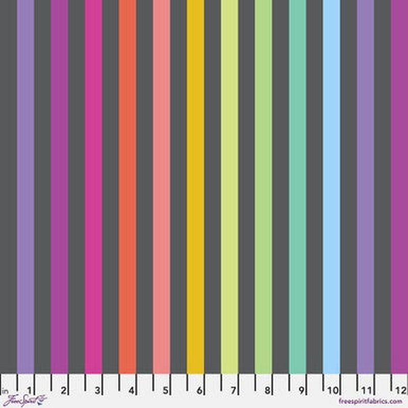 Graywork by Tula Pink - Disco Stripe - Carbon